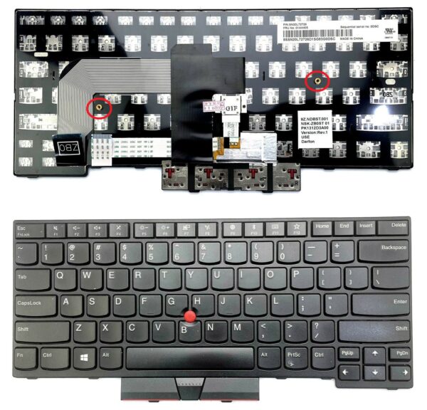 01AX405 Lenovo ThinkPad T470, T480 Keyboard