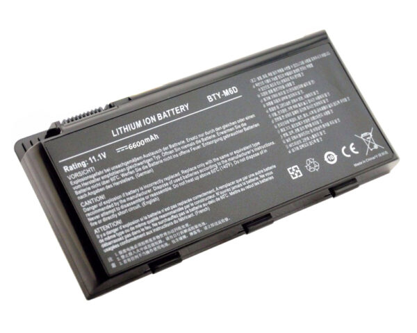 BTY-M6D, MSI GX780, GT60 Battery