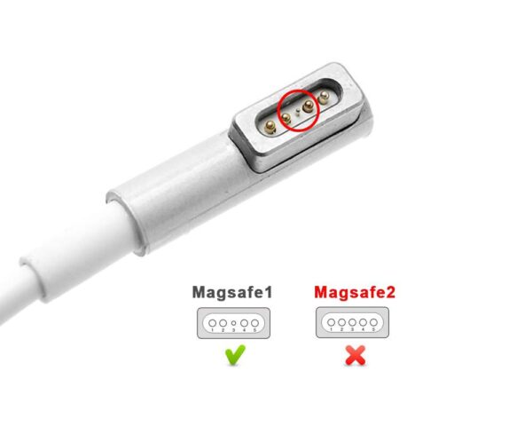 Apple 60W-16.5V 3.65A " L" Shape MagSafe 1 connector Ac power Adapter, MacBook Charger