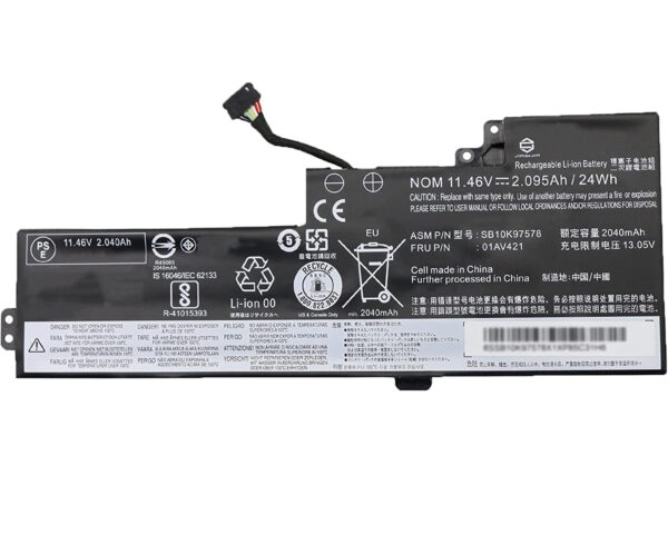 01AV419, Lenovo ThinkPad T470 Battery