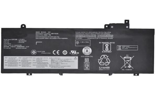 L17M3P71, Lenovo ThinkPad T480s Battery