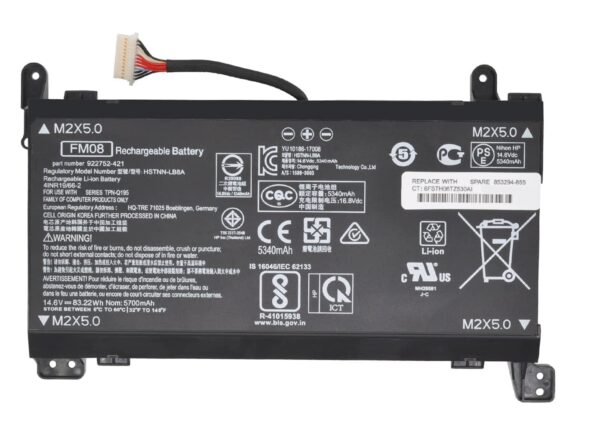FM08 HP Omen 17-AN, 17T-AN100 Laptop Battery