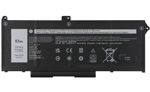 RJ40G, WY9DX Dell Latitude 5420, 5520, Precision 3560 Battery