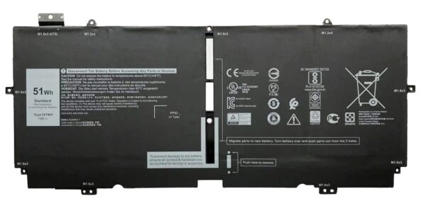 XX3T7, 52TWH, DELL XPS 13-7390 (2-in-1) 13-9310 Battery