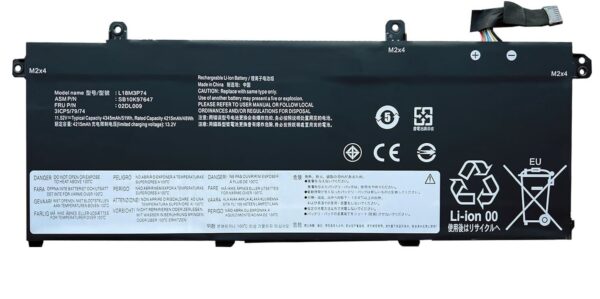 L18M3P73, 02DL009, Lenovo ThinkPad P43s, T490, T495 Battery