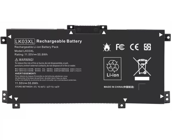 L09280-855, LK03XL, HP Envy X360 15-BP, 17M-AE Battery
