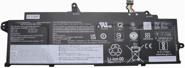L21D4P74, Lenovo ThinkPad T14S GEN 3 57Wh 15.36V Battery