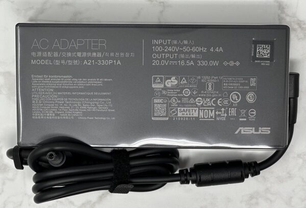 A21-330P1A, 330W 20V 16.5A AC Adapter For ASUS ROG Zephyrus Duo 16 GX650PY, A23-330P1A