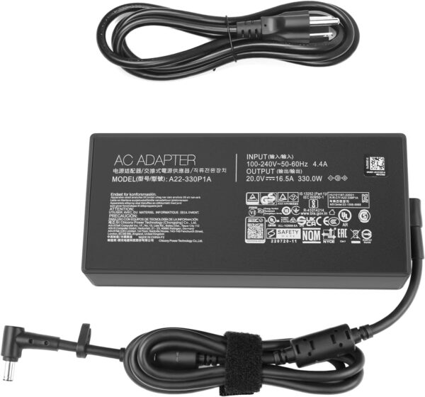 A21-330P1A, 330W 20V 16.5A AC Adapter For ASUS ROG Zephyrus Duo 16 GX650PY, A23-330P1A