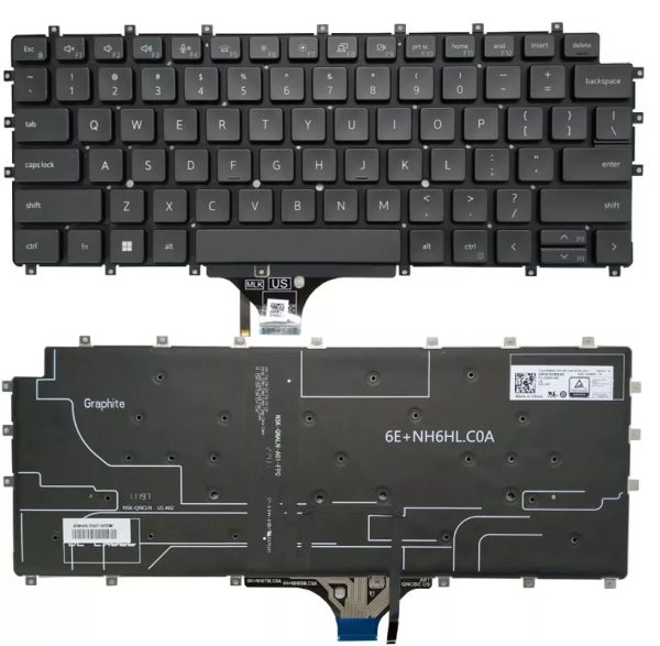 Dell Latitude 9510 9520,01JHJY  Backlit NO-Frame Keyboard