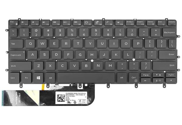 Dell XPS 13 9380, 9370, 7390, 06Y7DJ, NO-FRAME Keyboard